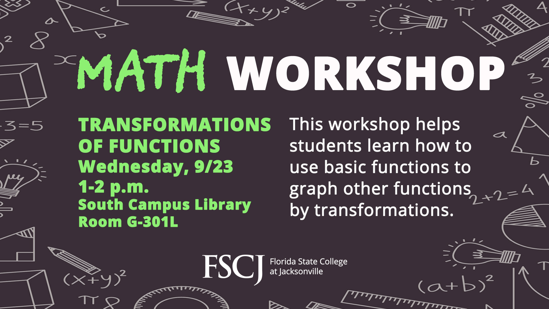 Math Workshop: Transformation of Functions